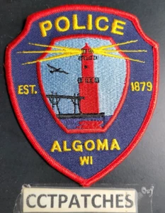 PARCHE DE HOMBRO DE POLICÍA DE ALGOMA, WISCONSIN WI - Imagen 1 de 2