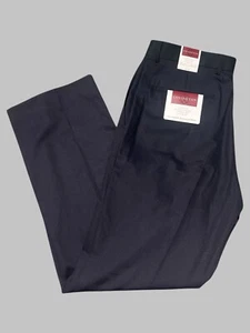 Covington Herrenhose Größe 34 x 32 flache Vorderseite klassische Passform marineblau Chino neu - Bild 1 von 4