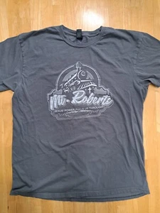 Mt Roberts Train T-shirt Gray Short Sleeves Christian Jesus Religious Size L - Picture 1 of 11