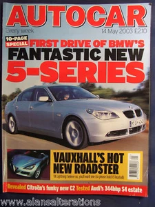 AUTOCAR Magazine 14th May 2003 BMW 5-Series - Picture 1 of 1