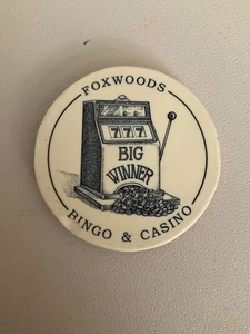 Foxwoods Bingo and Casino Vintage Ceramic Refrigerator Magnet - Picture 1 of 3
