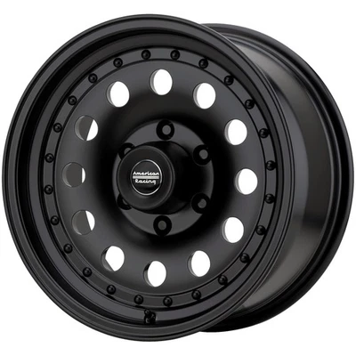 American Racing AR62 Outlaw II 15x8 6x5.5" -19mm Satin Black Wheel Rim 15" Inch - Изображение 1 из 4