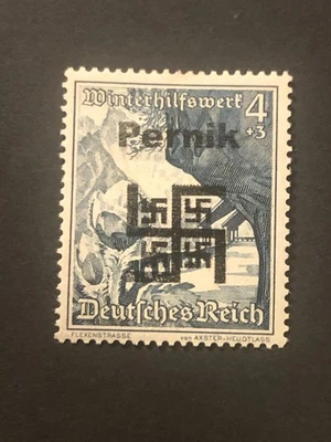 Germany WWII propaganda fantasy overprint  (PERNIK) 4+3 Rpf. MH  #b25 - Image 1 of 2
