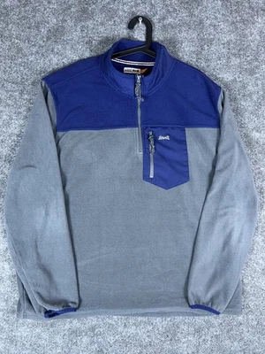 Le Tigre Sweater Pullover Men’s XXL Gray Blue Quarter Zip Polyester Outerwear - Image 1 of 4