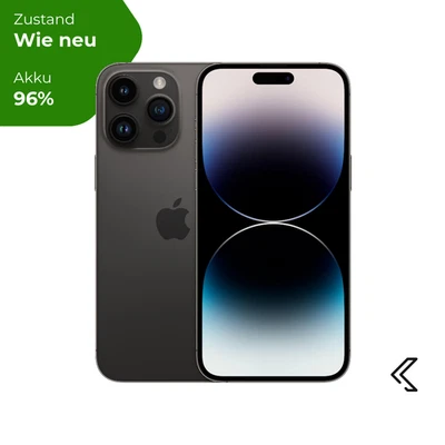 Apple iPhone 14 Pro Max 256GB Schwarz, Wie neu, 24 Monate Garantie - 96% Akk. - Bild 1 von 4