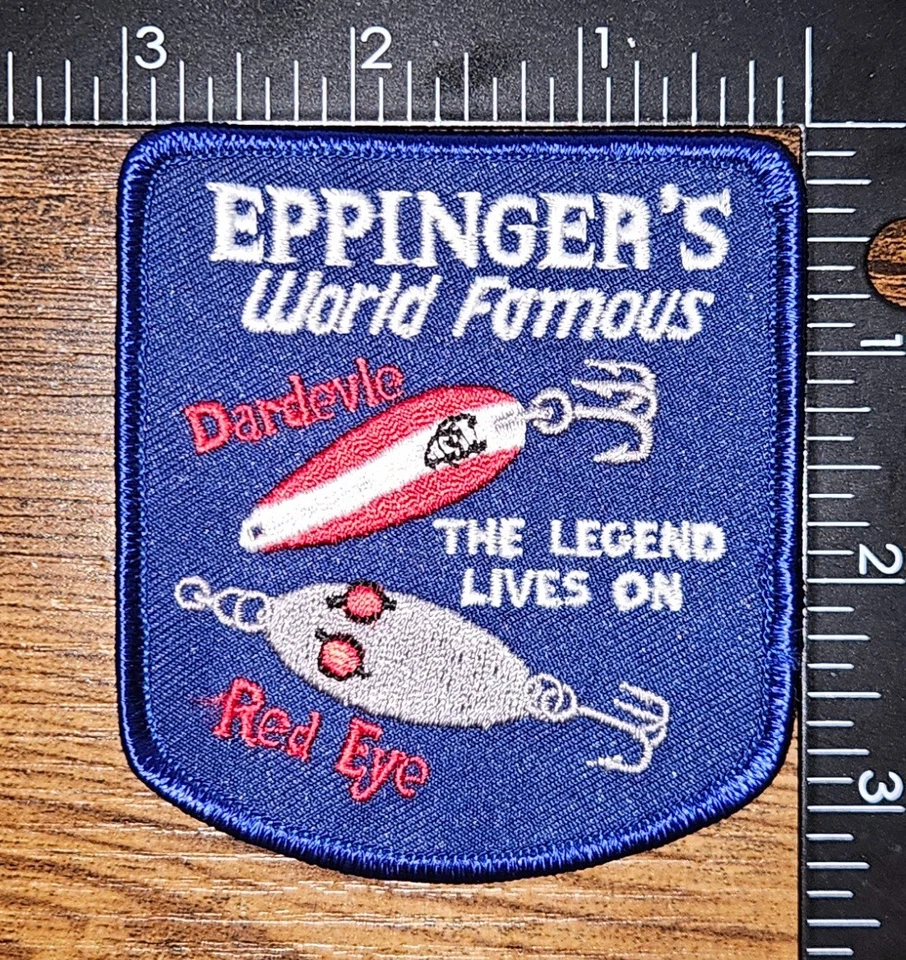 Eppinger's World Famous Dardevle Red Eye Lure The Legend Lives On Fishing Patch - Изображение 1 из 1
