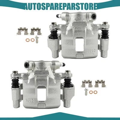 Front Brake Calipers w/ Bracket Pair For 1989-92 Chevrolet Tracker L4 1.6L - Image 1 of 4