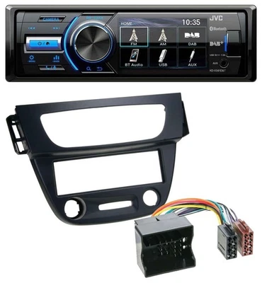 JVC Bluetooth MP3 USB DAB Autoradio für Renault Megane 3 09-14 Quadlock schwarz - Bild 1 von 4