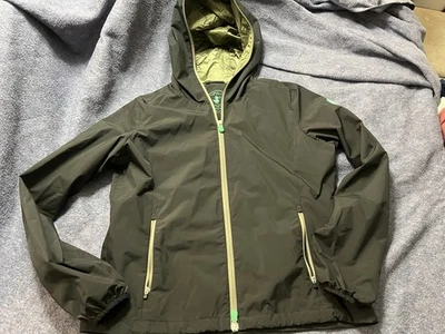 Женская куртка Save The Duck темно-зеленая лес размер 2/M с капюшоном на молнии - Изображение 1 из 4