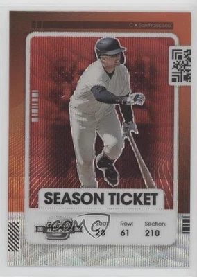 2021 Panini Contenders Optic Red Wave Ticket Buster Posey #34 - Image 1 of 2