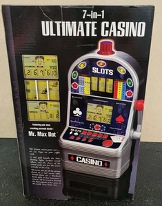 Excalibur 7-in-1 Ultimate Casino Mr. Max Bet Talking Slot Machine VRO7-B - Picture 1 of 6