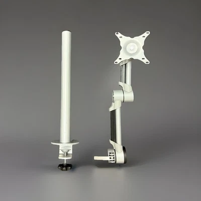 SINGLE ARM DESK MOUNT LCD LED COMPUTER MONITOR BRACKET STAND 13”-27” SCREEN TV - Image 1 of 3