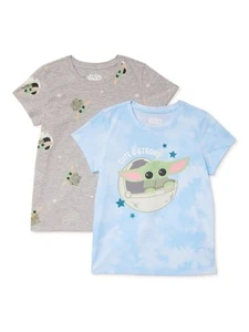Star Wars Baby Yoda Cute and Strong Girls T-Shirts 2-Pack X-Small - Picture 1 of 1