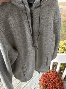 Rugged Elements Men's Sherpa Lined Full Zip Mountain Fleece Hoodie Jacket XL - Picture 1 of 5