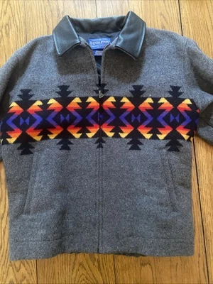 Vintage Pendleton Western Wear Navajo Aztec Wool Jacket Men’s Large USA Made - Image 1 of 4