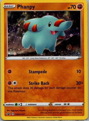 Phanpy Promo SWSH: Sword & Shield Promo Cards SWSH117 NM - Image 1 of 2