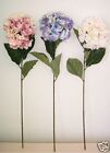Artificial silk flowers and plants 70cm tall Hydrangea stem with 16cm bloom F59H