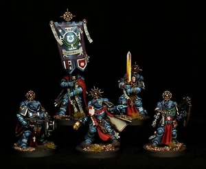 Ultramarines Company Heroes painted Warhammer 40k Conversion Space Marines - Picture 1 of 2