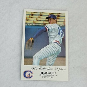1984 Columbus Clippers #19 Kelly Scott 