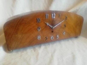 FEINE ART DECO 8 TAGE UHR DER HAMBURG AMERICAN CLOCK COMPANY um 1920 - Bild 1 von 24