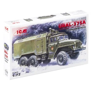 ICM 72712 Plastik Modellbausatz Auto Maßstab 1:72 Ural-375D Sowjetische Armee Kommando LKW - Bild 1 von 10