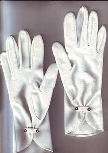 paire de gants femme - blancs - pour fetes ceremonies - / hansen 6,1/2 - Picture 1 of 2