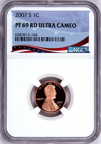 2007-S Lincoln Cent Graded PF69RD Ultra Cameo by NGC Cover