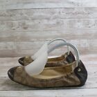 Coach Flats Womens 8.5 Brown Slip On Cinch Back Flats Camilla Comfort *