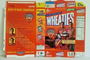 Caja plana de cereales Jimmy Vasser & Alex Zanardi Target Wheaties - Imagen 1 de 1