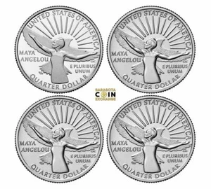 2022 SSPD Maya Angelou 4 Coin Quarter Update Set NEW RELEASE - Imagen 1 de 2