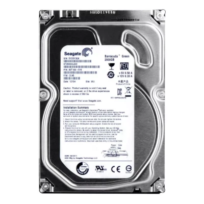 SEAGATE BARRACUDA GREEN 2TB ST2000DL003 5900RPM 64MB Cache SATA III 3.5" Inch - Image 1 of 4