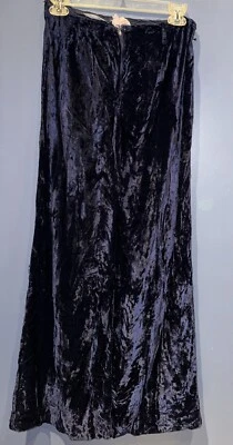 26 X 29 Vintage Wide Leg Crushed Velvet Pants, Talon Zip, 1960’s Hippie Jr House - Image 1 of 4