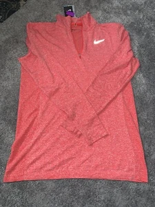 Nike Damen Golf Half Zip Top Gr. XL Korallenrot Neu 728767 696 - Bild 1 von 3