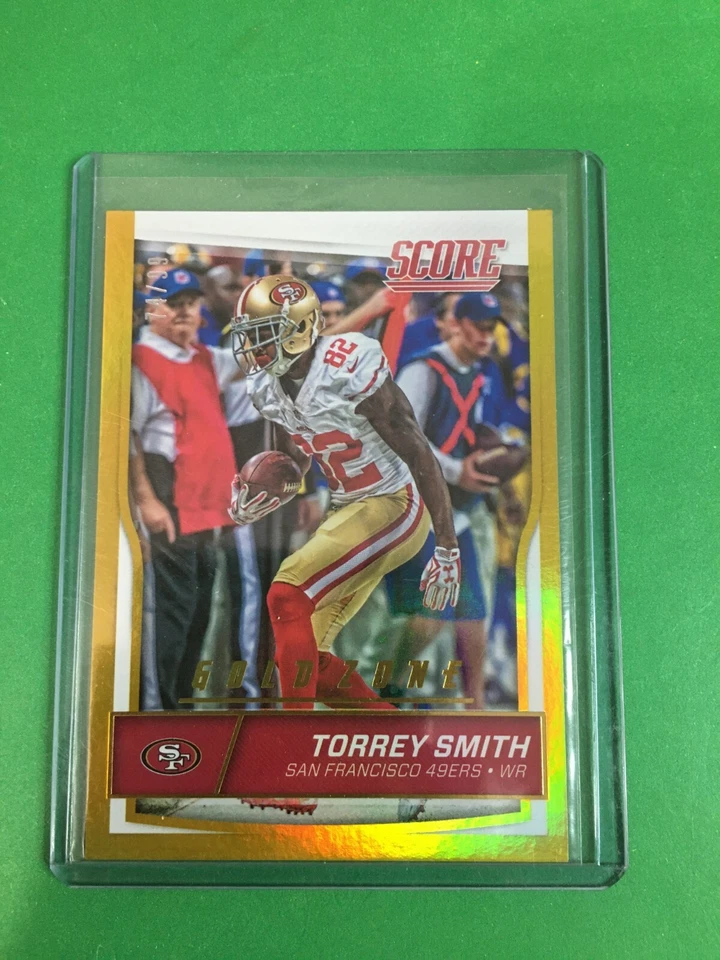 F152,080  2016 Score Jumbo Gold Zone #274 Torrey Smith/99 San Francisco 49ers - Image 1 of 1