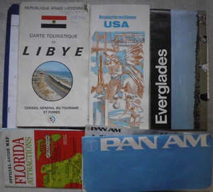 USA / Amerika Reiseunterlagen wie Karten, Reiseinfo, dazu eine Libye Karte. - Bild 1 von 3