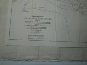 Antique Map "Improvement of Saint John's River, Florida, 1889" - Picture 1 of 1