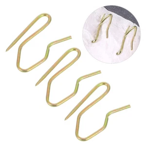 1 Pack 80pcs Metal Curtain Hooks Rustproof Stainless Steel Plated Nickel Hooks - Picture 1 of 12
