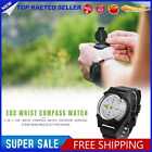 2 in 1 EDC Wrist Compass Watch Outdoor Survival Strap Band Bracelet for Hiking