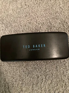 Ted Baker London Black Hard Clamshell Eyeglasses Case With Microfiber Cloth - Picture 1 of 3