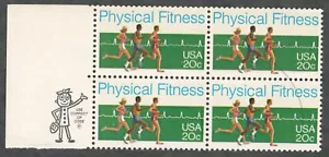 US. 2043. Corredores, problema de condición física. Bloque de cremallera de 4. MNH. 1983 - Imagen 1 de 1