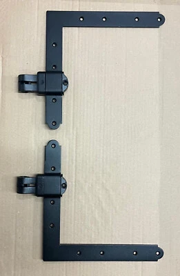 MAICO GIESSE MAICO Bandella ad Angolo RUSTICO a "L" Gomito Registrabile NERO GIESSE COUTRY