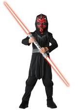 Marvel Deluxe Size 6-8 Darth Maul Hooded Kids Dress Up Party Halloween Costume