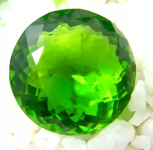AAA+ 90.70 Ct. Large Green Peridot Round Cut Loose Gemstone Gift for Women/Her - Picture 1 of 9