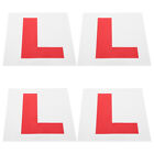 4 szt. Naklejka samochodowa w kształcie litery L Student Kierowca Znaki Samoprzylepne L