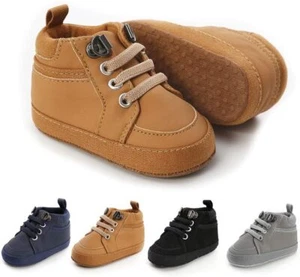Meckior Toddler Baby Boys Girls High Tops Ankle 6-12 Months Infant, A01/Brown - Picture 1 of 6