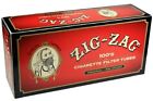 Zig Zag Full Flavor Red RYO Cigarette Tubes 100mm Size 200ct Box 5 Boxes