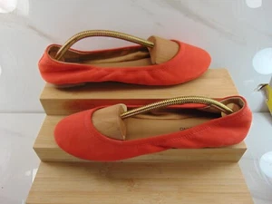 Lucky Brand Slipper Scrunch Ballerinas 10 M ORANGE LEDER - NUR EINMAL GETRAGEN - Bild 1 von 7