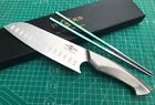 Twosun Santoku Chef Kitchen Knife Hollow Handle 7 14C28n Edge Ts833 And Chopsticks