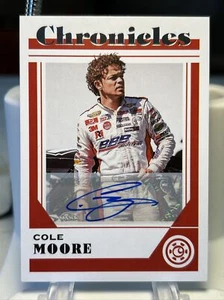 Panini Chronicles Luminance Racing 2023 Cole Moore automático #15 Arca - Imagen 1 de 2