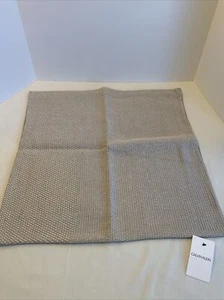 Calvin Klein Euro Pillow Sham Khaki & White 22”x22” - Picture 1 of 5